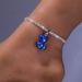 Hot-selling Mixed Color Resin Cute Bear Anklet Women's Shiny Naked Diamond Pendant Anklet_ipsvogv.com