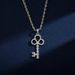Celebrity Style Crown Key Fashion Design Personality Pendant Ins Trend Simple Temperament Clavicle Chain_ipsvogv.com