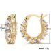 Sanjie Fashion Ins Style For Women French Full Set Zircon Lace U-shaped Earrings_ipsvogv.com