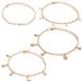 Fashionable And Trendy New Minimalist 4-piece Set, Star Lightning Artificial Pearl Pendant Bracelet Set_ipsvogv.com
