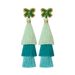 Dopamine colorful lightweight long multi layer tassel earrings high grade handmade DIY woven autumn and winter earrings_ipsvogv.com
