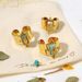 Design Sense Mangxing Fashion Gold Natural Stone Geometric Titanium Steel Ring Female_ipsvogv.com