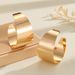 Minimalist High-End Gold Glossy C-Shaped Light Luxury Niche Geometric Stud Drop Earrings_ipsvogv.com