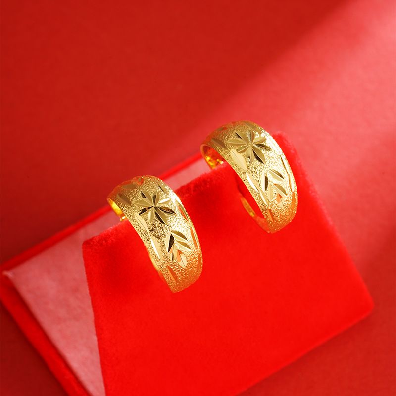 Vietnamese Sha Jin Large For Women That Never Fade, High-end Brass Simulation Antique French Old Lady Purse Earrings_ipsvogv.com