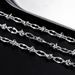 Hip hop personality titanium steel non fading knotted necklace men's trendy basic street niche high end autumn and winter sweater chain_ipsvogv.com