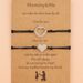 New Mother's Day Creative Stainless Steel Hollow Heart Shaped Wax Thread Woven Card Bracelet_ipsvogv.com