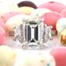 Cao Shi Fashion Engagement Large Square Diamond Zircon Simulation Women's Ring, Romantic Wedding Bridal Ring_ipsvogv.com
