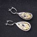 Italian Craft Jewelry Designer Earrings Natural Style Design Silver Natural Olive Gemstone Earrings Earrings_ipsvogv.com