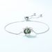 new S925 Silver Bracelet For Women, Green Moss Stone, Water Grass, Agate Hand Jewelry, Exquisite Fashion, Retro_ipsvogv.com