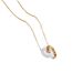 Letter Interlocking Safety Buckle Titanium Steel Necklace Women's Sheepskin White Jade High-end Feeling Collarbone Chain_ipsvogv.com