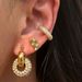 Fashionable Niche INS Retro Polished Color Round Detachable Earrings_ipsvogv.com