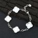 Women's Jewelry Four Leaf Clover Titanium Steel Bracelet Jewelry Simple Five Flower Chain Stainless Steel Hand Jewelry_ipsvogv.com