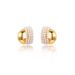 Women's Jewelry French Retro Metal Arc Earrings Light Luxury Niche Design Fashion Temperament Pearl Earrings Versatile Earrings_ipsvogv.com