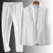 Men's Clothing 2026 New Simple Casual Linen Suit For Men Spring And Summer Thin Style Youth Korean Style Fashion Summer Loose Handsome Two-Piece Suit_ipsvogv.com