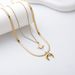 Mangxing Moon Double Layer Titanium Steel Necklace For Men, Minimalist Accessories, Flat Snake Chain, Niche Stacking_ipsvogv.com