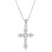 Cross Necklace, Pure Silver S Single Pendant, No Fading, Full Diamond Collarbone Chain, Layered For Men And Women,_ipsvogv.com