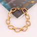 Stainless Steel Women Fashion Punk Gold Plated Non-Fading Thick Chain Bracelet For Men_ipsvogv.com