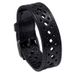 Men's Jewelry Cowhide Bracelet Retro Hollow Wide Leather Bracelet Personality Cycling Accessories_ipsvogv.com