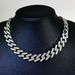 Unisex 15mm Diamond Shaped Gold Plated Diamond Necklace For Men Trendy Brand Cool Hip Hop Cuban Chain_ipsvogv.com