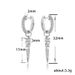 Cao Shifeng's Long Korean Version Ear Buckle, Personalized Niche, Couple Earrings, Hip-hop Street Dark Earrings For Men_ipsvogv.com