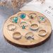 New Octopus, Dolphin, Starfish, Scallops, Marine Life Drops, Turquoise 10 Piece Set Ring_ipsvogv.com