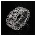 New Style Alloy Korean Version Trendy Women's Jewelry Hollow Flower-Shaped Diamond-Encrusted Bride Bracelet Bangle_ipsvogv.com