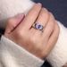 【 3091 People's Collection 】 S Silver Inlaid Natural Tanzanite Men's Ring, Fashionable Color, Beautiful Lively, Suitable_ipsvogv.com