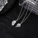 New Fashionable Personalized Best Friends Love Splicing And Necklace Accessories 2-piece Set_ipsvogv.com