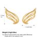 Women’s Jewelry Set Fashion Hot Sale Real Gold Brass Electroplating Fashion New Angel Wing Shape Personality Niche Design Earrings_ipsvogv.com