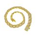 Hip hop trendsetter H-letter hollowed out Cuban with diamond inlaid bracelet for men and women hiphop necklace_ipsvogv.com