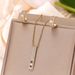 New Fashion And Minimalist Square Lock Hole Pendant Earrings Accessory Set_ipsvogv.com