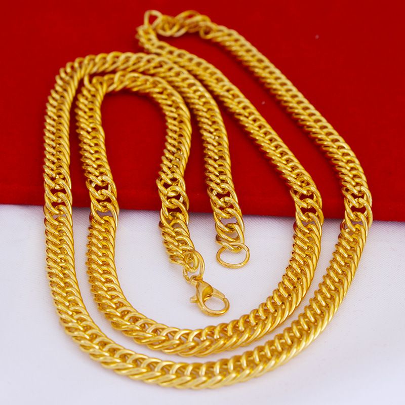 Hip Hop US Dollar Symbol Pendant Necklace Exaggerated Personality, Alloy Trendy Men With Diamond Inlaid Gold Chain_ipsvogv.com