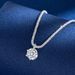 Women's Jewelry Silver Moissanite Necklace Starry And Sparkling Light Luxury Fashion Colorful Moissanite Necklace_ipsvogv.com