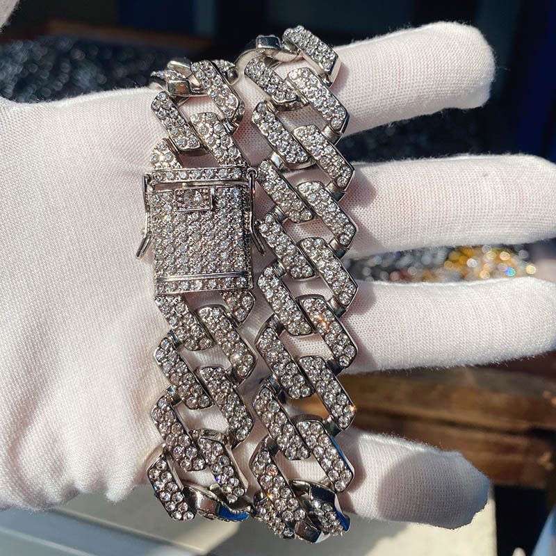 Hip Hop New 20mm Chain High End Dominant Square Cuban Necklace Men's_ipsvogv.com
