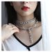 Sexy Long Hollow Necklace Accessories For Women Fashionable Temperament Geometric Neck Necklace_ipsvogv.com