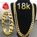 Gold Plated 8MM Flat Side Jewelry Necklace_ipsvogv.com