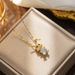 2023 Year Cute Crystal Pretty Little Rabbit Necklace, Versatile For Women, Simple Zircon Pendant, Gifts Girlfriend A_ipsvogv.com