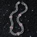 New Men's 10mm Diamond shaped Peach Heart Splicing Street Hip Hop Style Chain Necklace_ipsvogv.com