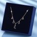 Star Moon Necklace Female Rose Gold With Elements Crystal Star Moon Clavicle Necklace_ipsvogv.com