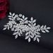 Handmade Hair Comb Headdress Bride Wedding Veil Accessories Alloy Leaf Pearl Flower Insert Comb_ipsvogv.com