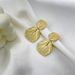 Gold-Plated Copper Leaf Luxury Earrings With Silver Needle Niche Design High-End Texture Ear Jewelry_ipsvogv.com