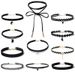 New Accessories Fashion Short Choker Neckband Necklace Set With Neckchain Collar For Women's Instagram_ipsvogv.com