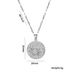 Light Luxury Style Zircon Sun Disk Titanium Necklace For Women, Colorless And Fashionable, Unique Style, Collar Chain_ipsvogv.com