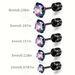 1 Pair 4mm-8mm Laser Sparkling Zircon Stud Earrings Elegant Minimalist Style Stainless Steel Screw-in Ear Jewelry Daily Casual_ipsvogv.com