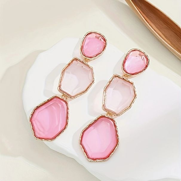 Wind new style for women, long style, simple, irregular, crystal inlaid, niche design, earrings, earrings_ipsvogv.com