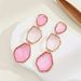 Wind new style for women, long style, simple, irregular, crystal inlaid, niche design, earrings, earrings_ipsvogv.com