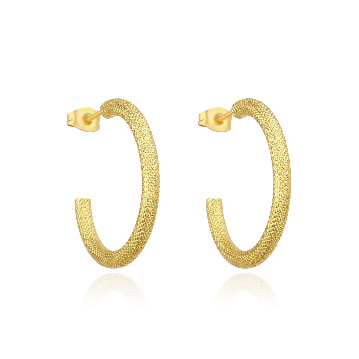 Unisex Exaggerated Metal Style Simple Geometric Round Earrings Ins Fashion High End Big Earrings Earrings New Ear_ipsvogv.com