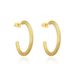 Unisex Exaggerated Metal Style Simple Geometric Round Earrings Ins Fashion High End Big Earrings Earrings New Ear_ipsvogv.com