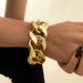 Jewelry Punk Exaggerated Metal Geometric Hollowed Out Fashion Trend Thick Chain Single Layer Bracelet_ipsvogv.com