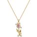 【 】 Tulip Light Luxury Charm Gorgeous Full Diamond Necklace Women's Versatile Clavicle Titanium Steel Chain_ipsvogv.com